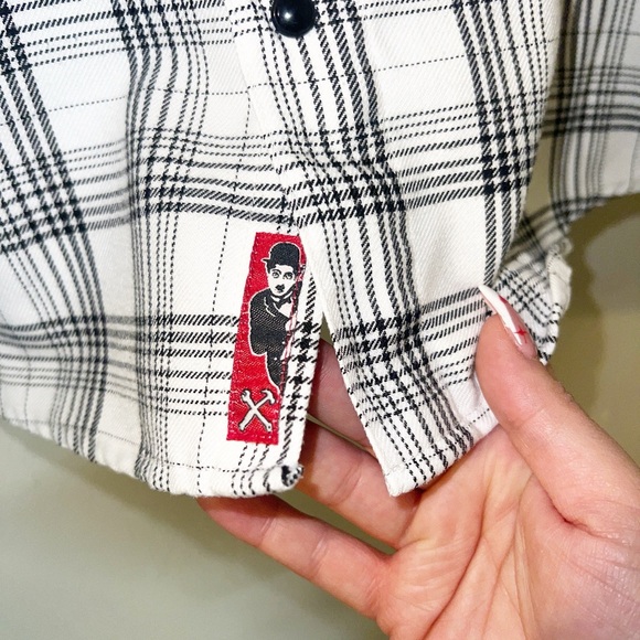 Dixxon Flannel Company Charlie Chaplin snap button youth division flannel - Picture 6 of 12